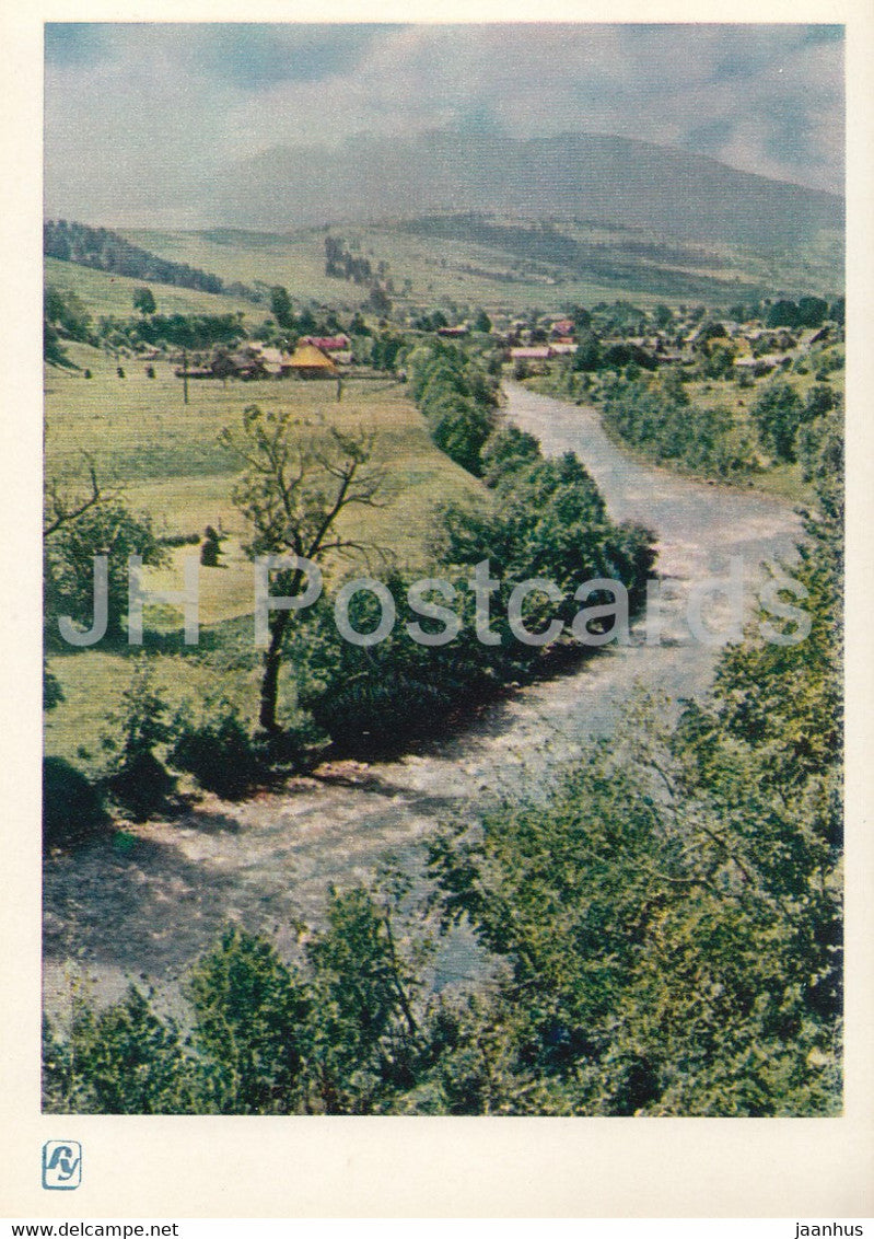 Carpathian Mountains - Karpaty - Village of Gutsuls - 1964 - Ukraine USSR - unused - JH Postcards