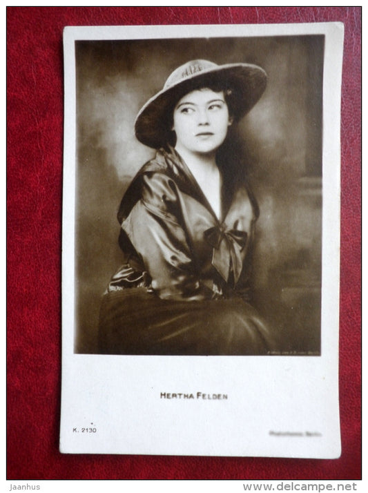 Hertha Felden - movie actress - cinema - K 2130 - old postcard - Germany - unused - JH Postcards