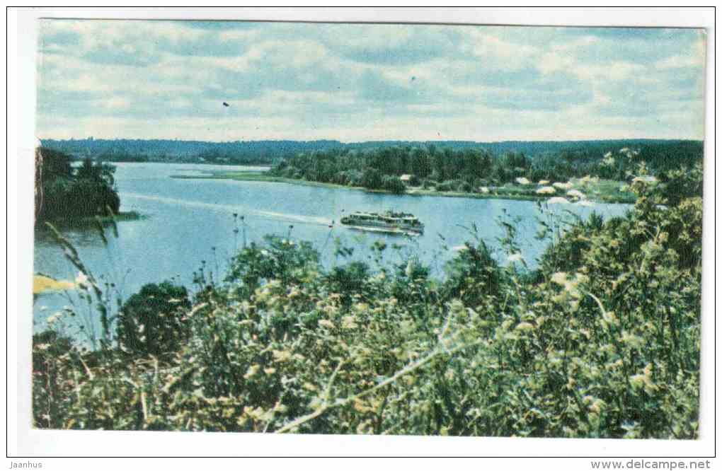 passenger ship - Lake Seliger - 1968 - Russia USSR - unused - JH Postcards