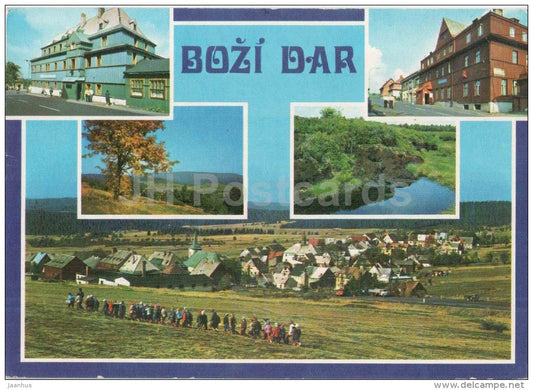 Bozi Dar - hotel Zeleny dum - Chechach - Czechoslovakia - Czech - unused - JH Postcards