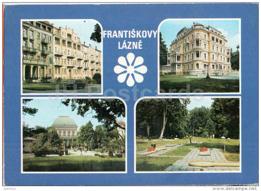 Frantiskovy Lazne - architecture - buildings - Czechoslovakia - Czech - used 1986 - JH Postcards