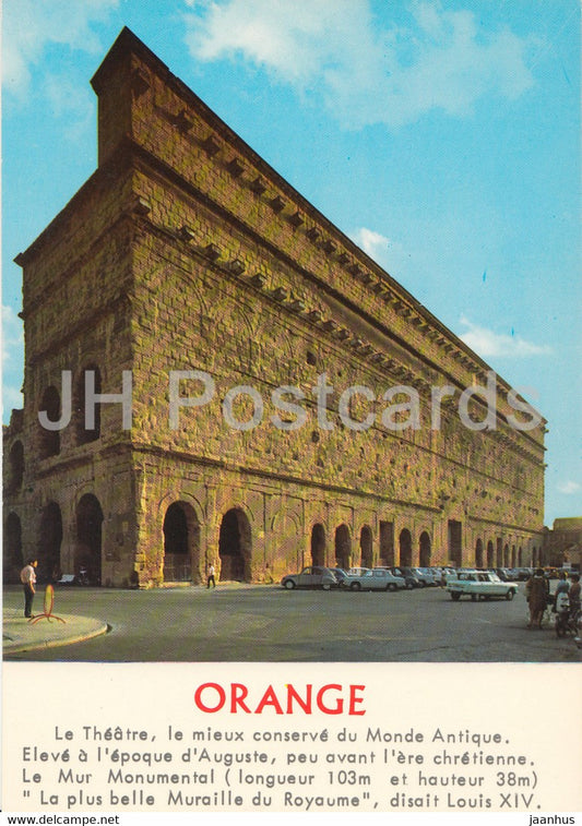 Orange - Le Grand Mur du Theatre Antique - Ancient World - 41296 - France - unused - JH Postcards