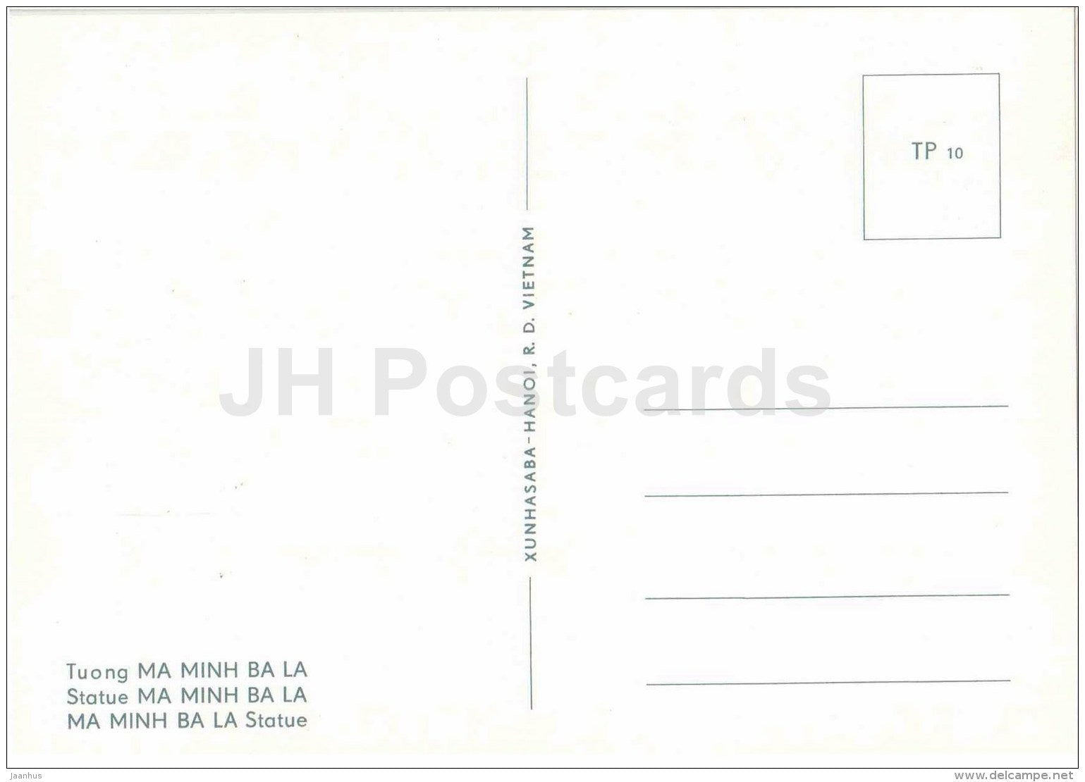 statue Ma Minh Ba La - Tay Phuong Pagoda - sculptures figures - Buddhism - religion - Vietnam - unused - JH Postcards