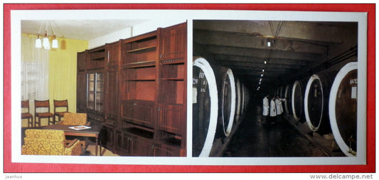 Transcarpathian furniture - Beregovsky wine cellars - Transcarpathia - Zakarpatie - 1983 - USSR Ukraine - unused - JH Postcards