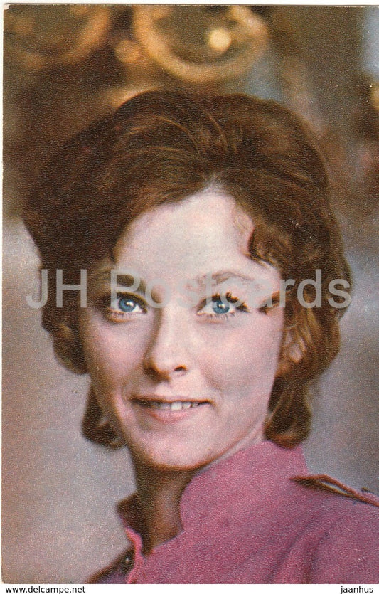Anastasiya Vertinskaya - movie actress - theatre - 1972 - Russia USSR - unused - JH Postcards