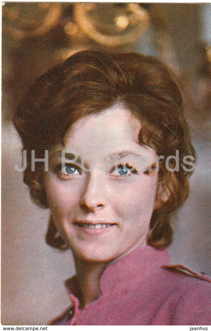 Anastasiya Vertinskaya - movie actress - theatre - 1972 - Russia USSR - unused - JH Postcards