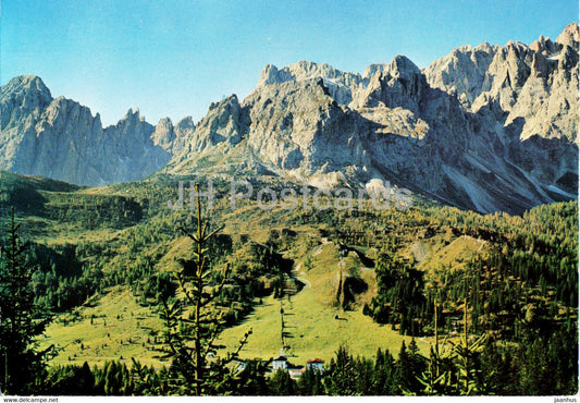 Passo Monte Croce Comelico 1656 m - Cima Bagni - Campanili di Popera - Fulmini Popera - Italy - unused - JH Postcards
