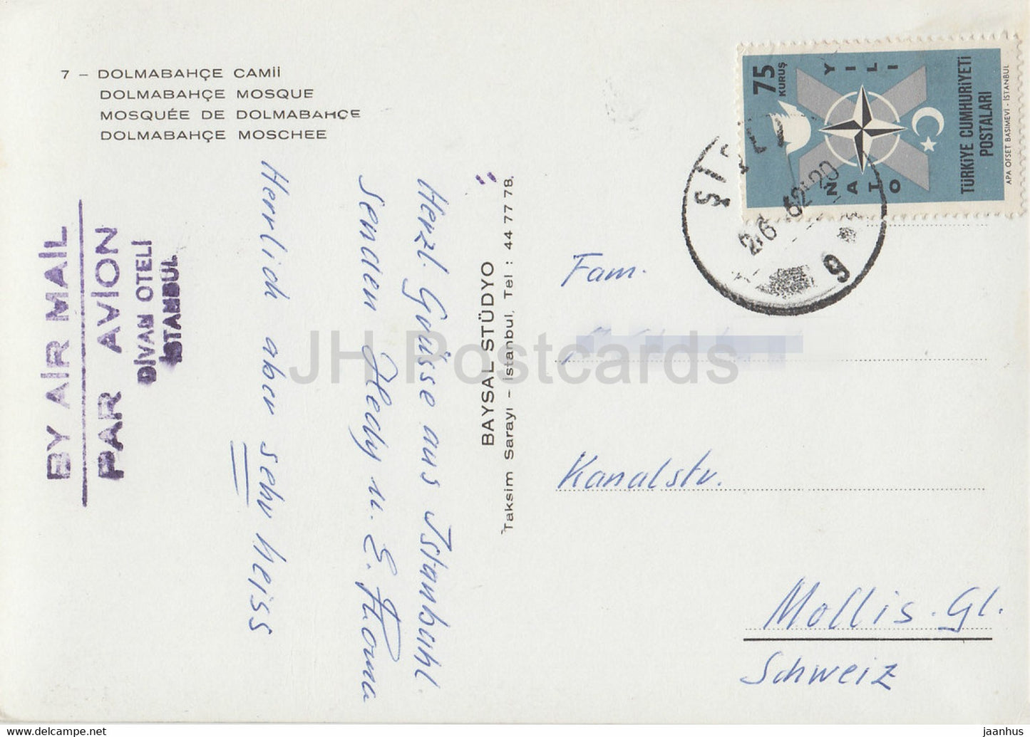 Istanbul - Mosquée de Dolmabahce - 1962 - Turquie - occasion