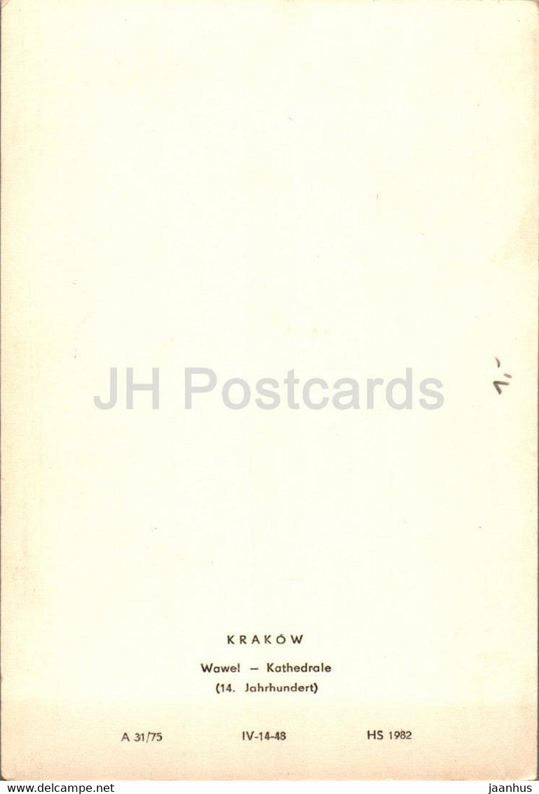 Cracovie - Wawel - cathédrale - cathédrale - Pologne - inutilisé