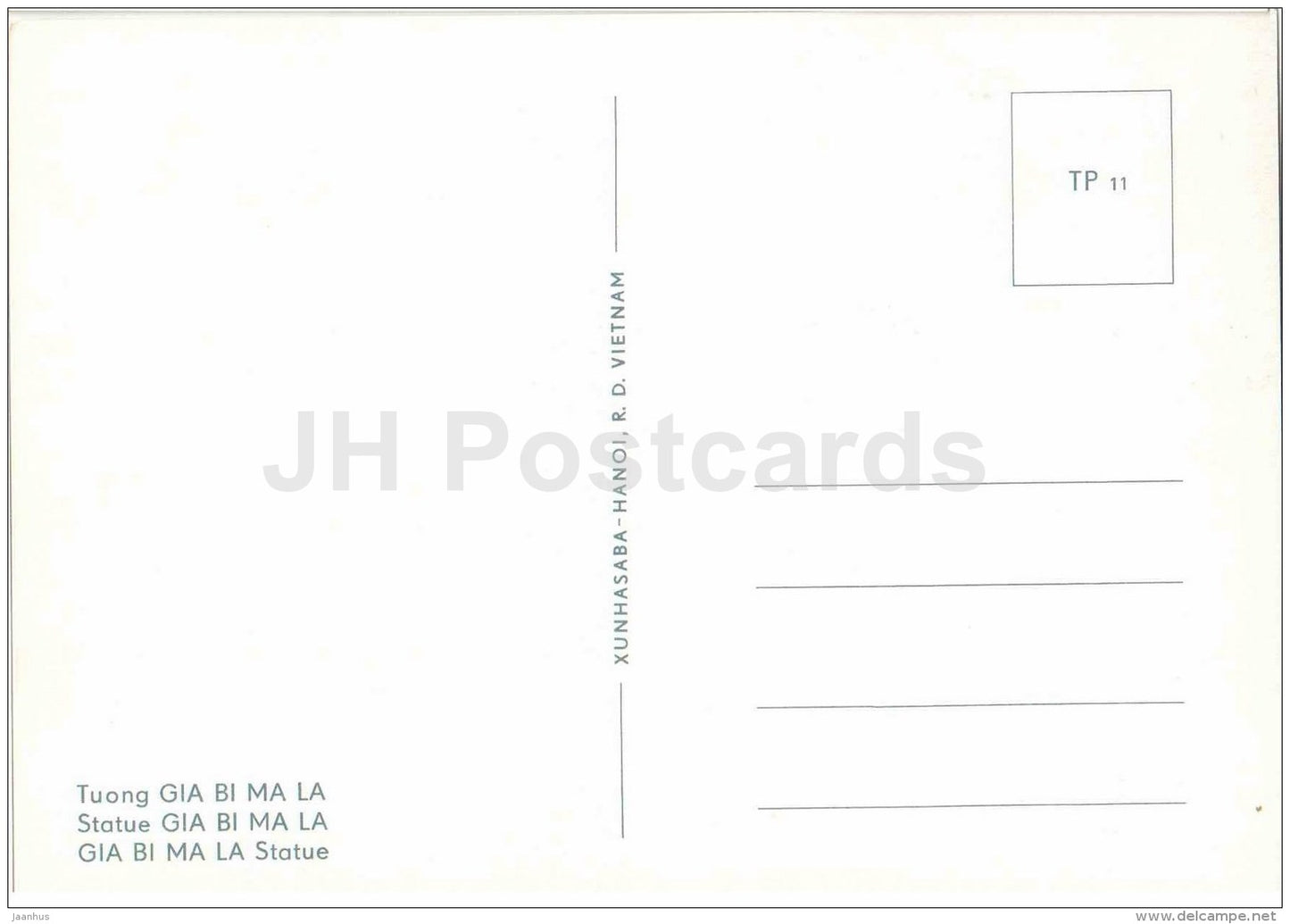 statue Gia Bi Ma La - Tay Phuong Pagoda - sculptures figures - Buddhism - religion - Vietnam - unused - JH Postcards