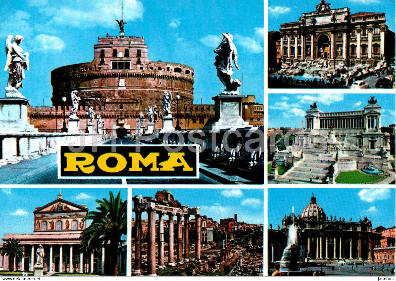 Roma - Rome - multiview - 482 - Italy - unused - JH Postcards