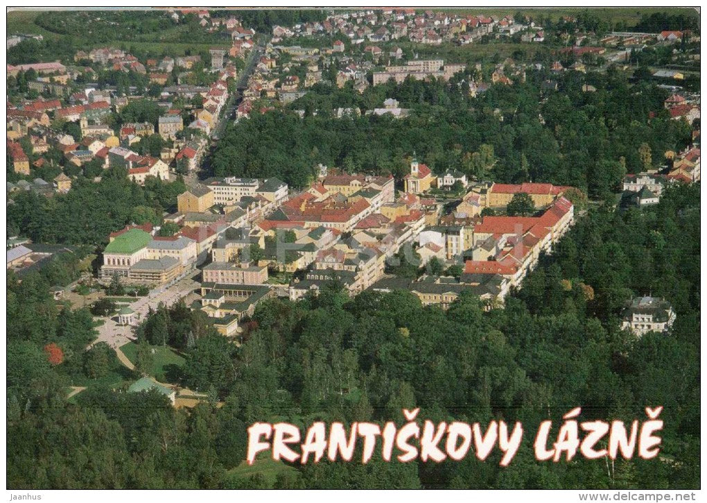 Frantiskovy Lazne - Franzensbad - spa - Czech Republic - used 1998 - JH Postcards