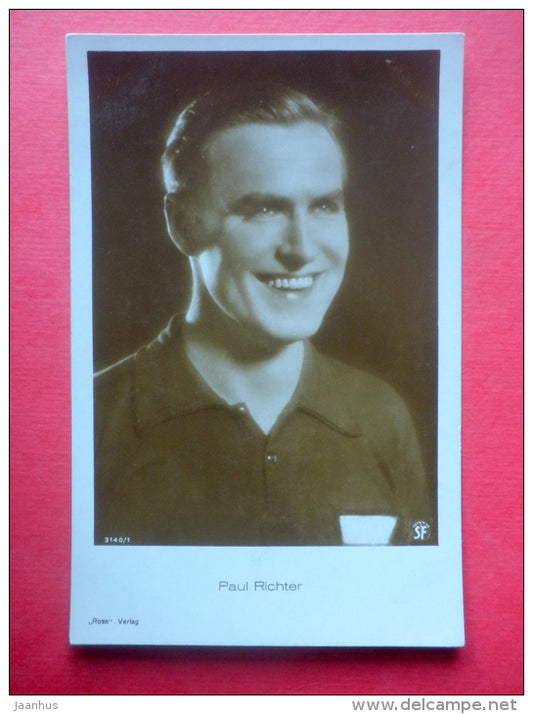 Paul Richter - austrian movie actor - film - Verlag Ross - 3140/1 - old postcard - Germany - unused - JH Postcards