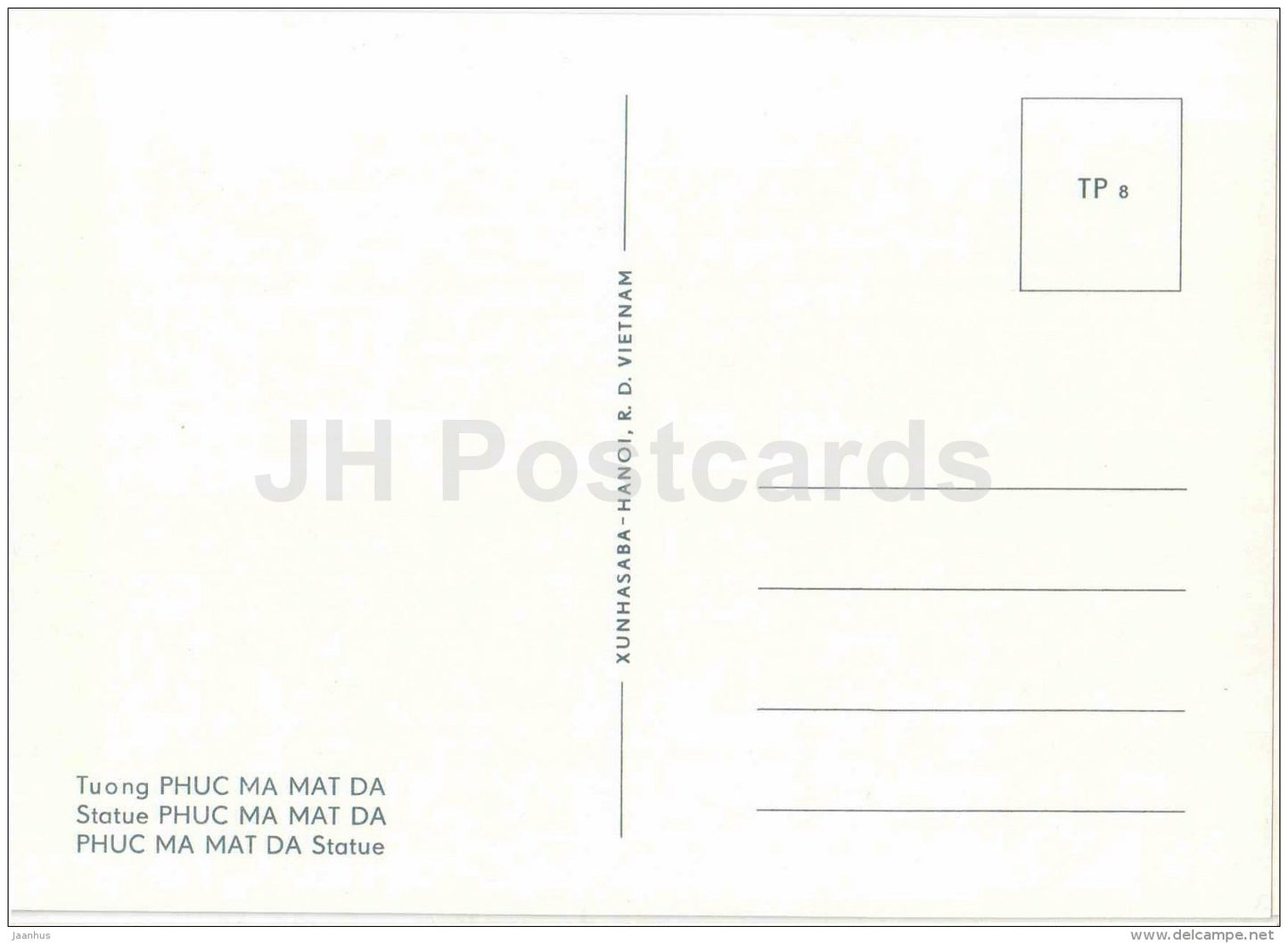 statue Phuc Ma Mat Da - Tay Phuong Pagoda - sculptures figures - Buddhism - religion - Vietnam - unused - JH Postcards