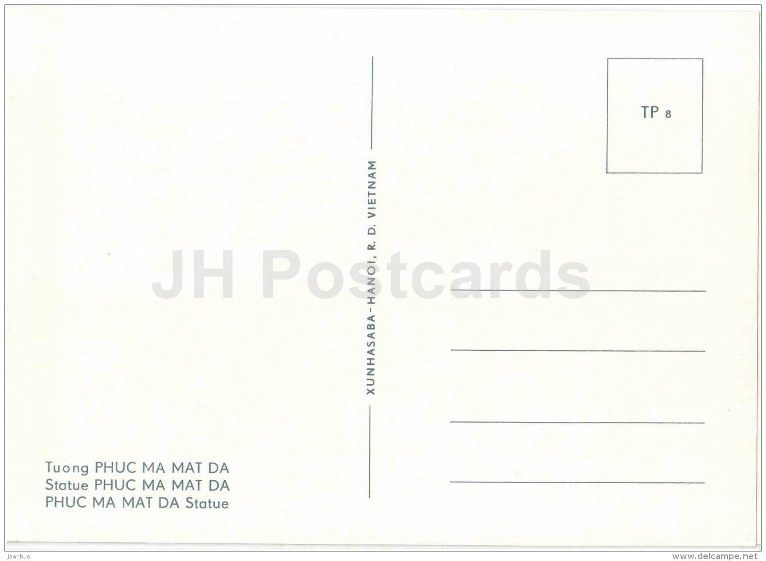 statue Phuc Ma Mat Da - Tay Phuong Pagoda - sculptures figures - Buddhism - religion - Vietnam - unused - JH Postcards