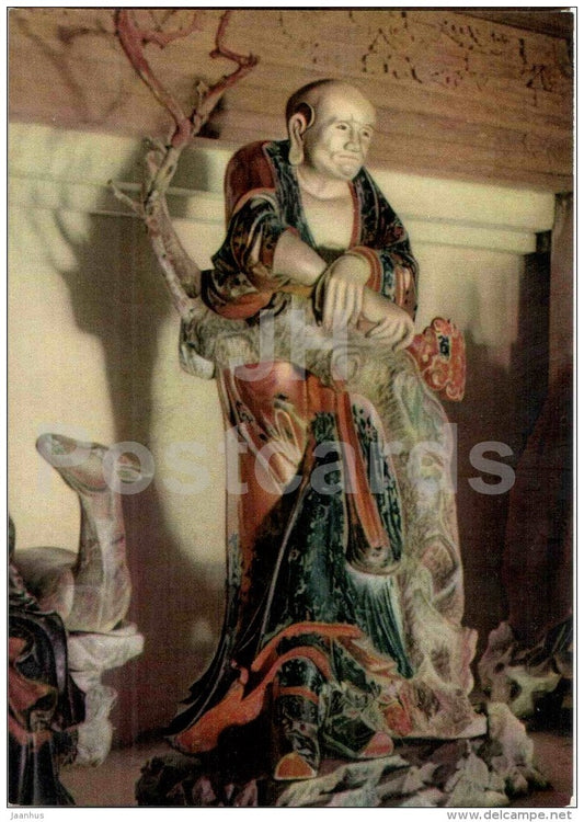 statue Hiep Ton Gia - Tay Phuong Pagoda - sculptures figures - Buddhism - religion - Vietnam - unused - JH Postcards