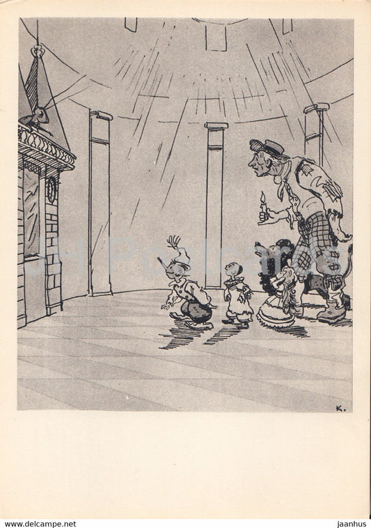 Works by Russian Writer Aleksey Tolstoy - The Golden Key or the Adventures of Buratino - 1965 - Russia USSR - unused - JH Postcards