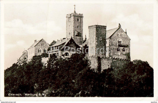 Eisenach - Wartburg S W - old postcard - 1934 - Germany - used - JH Postcards