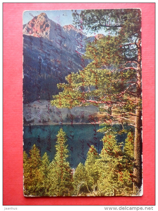 Ferchensee bei Mittenwald - 2736 - old postcard - Germany - sent from Germany to Estonia Imperial Russia 1915 - JH Postcards