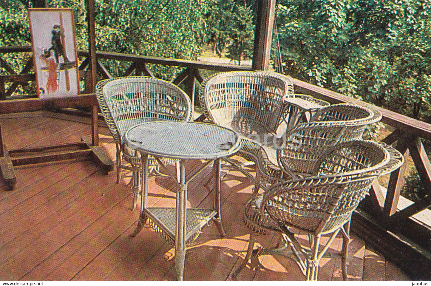 Penaty Estate Museum of Russian Artist Ilya Repin - airplane balcony - 1975 - Russia USSR - unused - JH Postcards