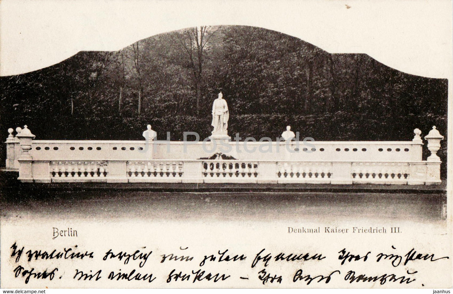 Berlin - Denkmal Kaiser Friedrich III - monument - old postcard - 1904 - Germany - used - JH Postcards