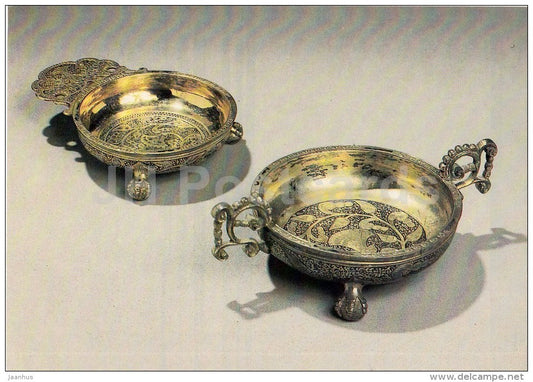 chara - silver - Russian Applied Art - 1987 - Russia USSR - unused - JH Postcards