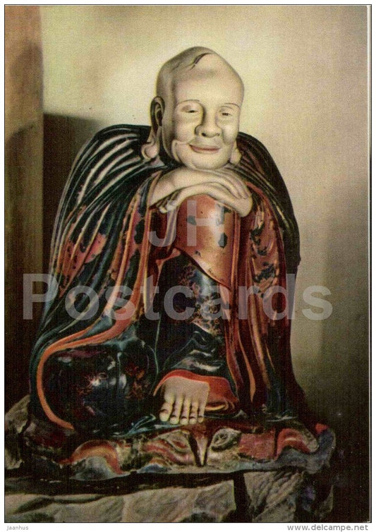 statue Tang Gia Nan De - Tay Phuong Pagoda - sculptures figures - Buddhism - religion - Vietnam - unused - JH Postcards