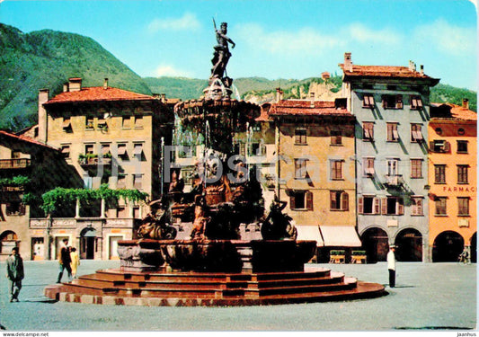 Trento - Fontana del Nettuno - fountain - 327 - Italy - unused - JH Postcards