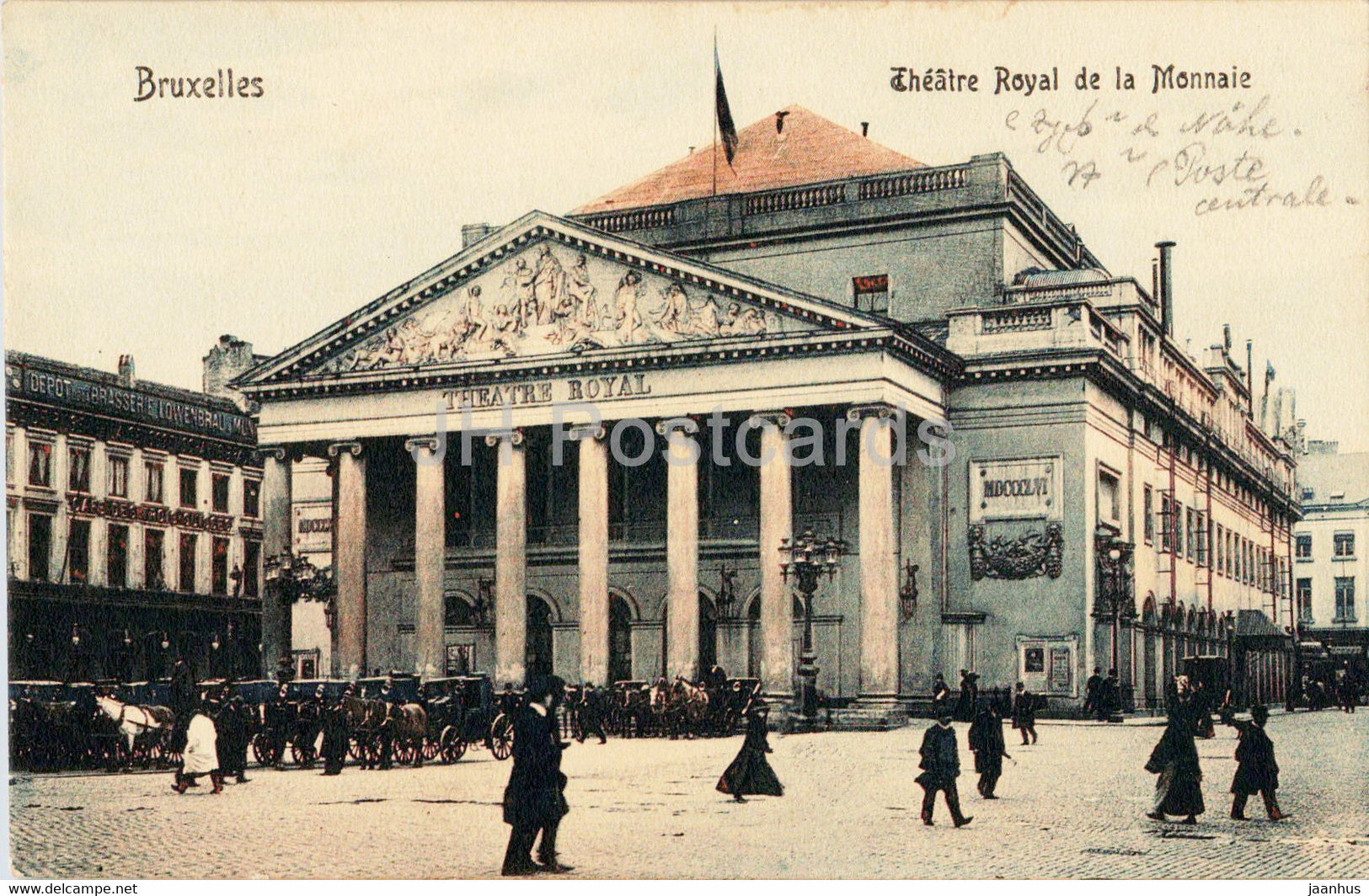Bruxelles - Brussels - Theatre Royal de la Monnaie - old postcard - Belgium - used - JH Postcards