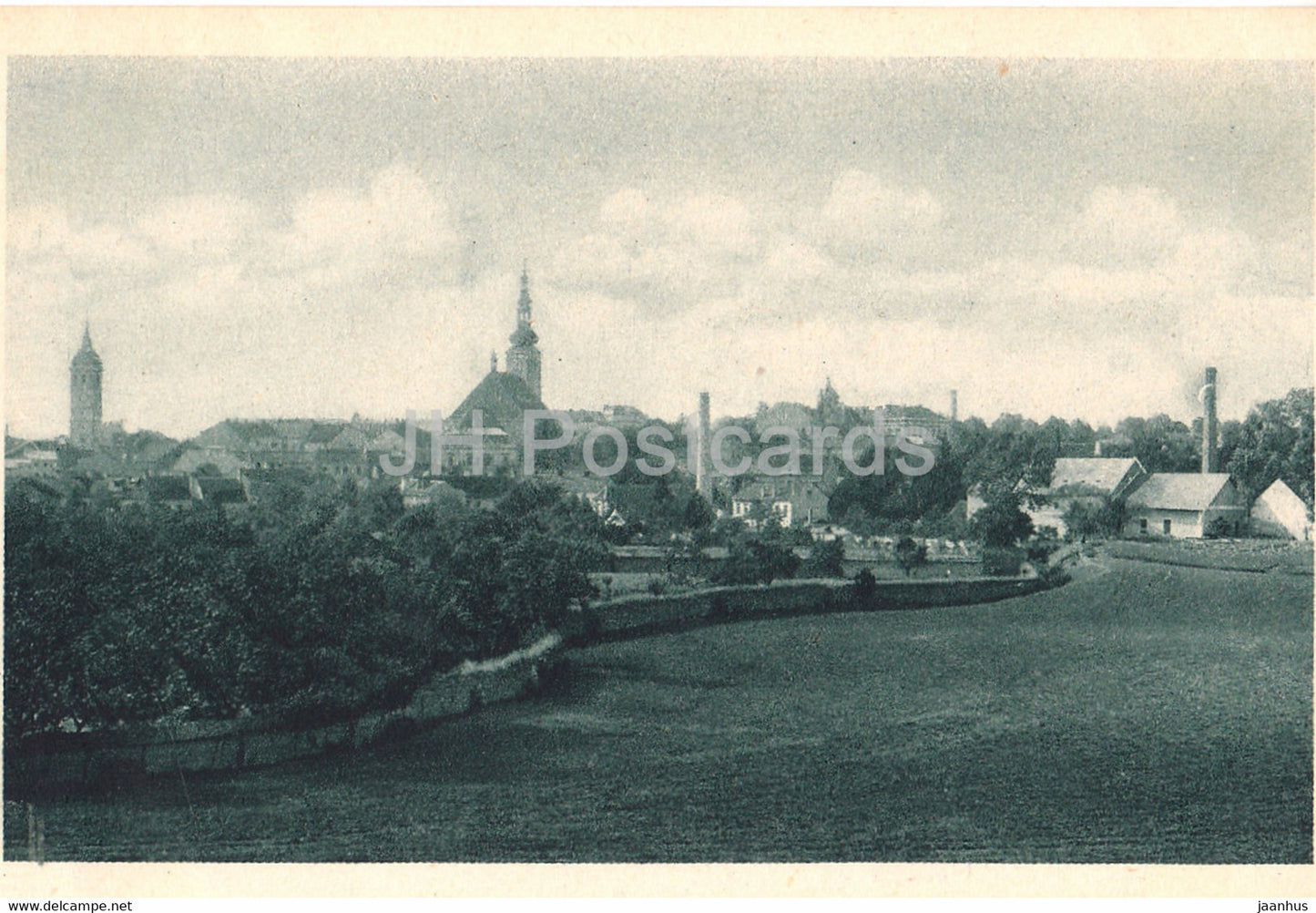 Vyskov - Celkovy Pohled - old postcard - Czech Republic - unused - JH Postcards