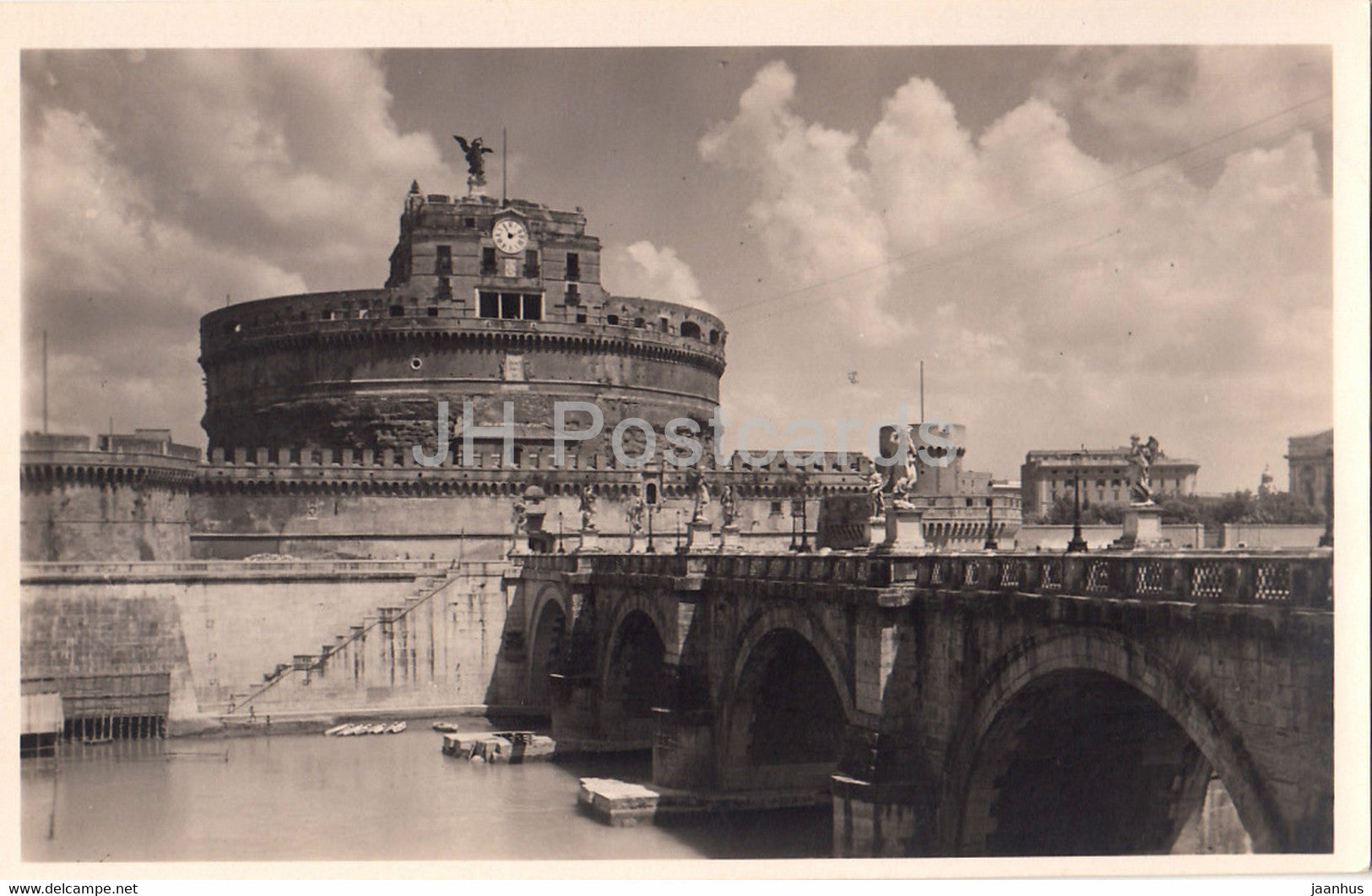 Roma - Rome - Ponte e Castel S Angelo - 60332 - old postcard - Italy - unused - JH Postcards
