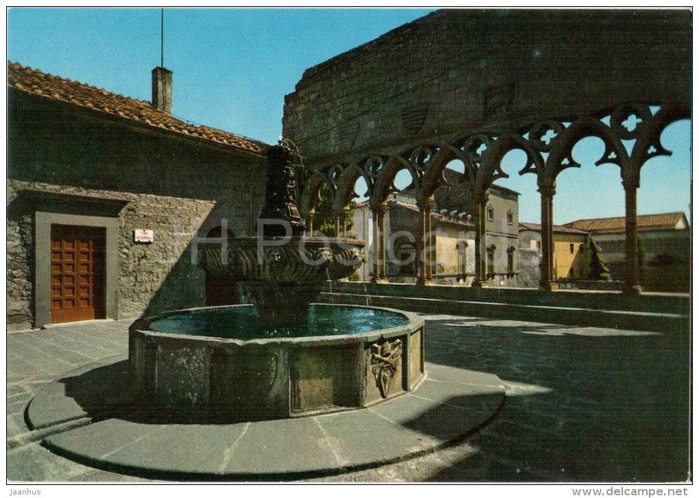 Fontana del Palazzo Papale - Fountain of the Pope`s Palace - Viterbo - Lazio - 16792 - Italia - Italy - unused - JH Postcards