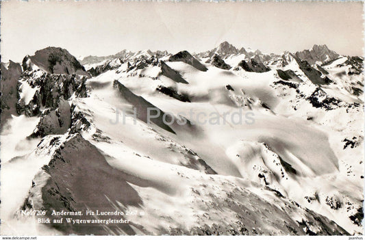 Andermatt - Piz Lucendro - 7206 - Feldpost - military mail - old postcard - 1944 - Switzerland - used - JH Postcards