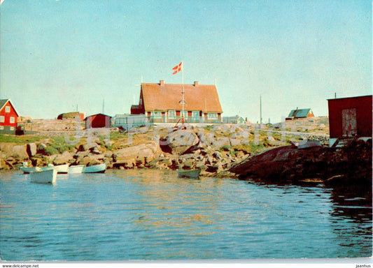 Godhavn havn - harbour - KGH 54 - 1966 - Greenland - Denmark - used - JH Postcards
