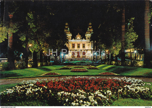 Monte-Carlo - Le Casino et les jardins de nuit - Casino - Gardens - 76 - 1973 - Monaco - used - JH Postcards
