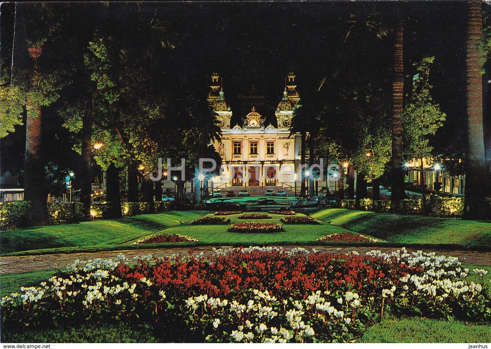 Monte-Carlo - Le Casino et les jardins de nuit - Casino - Gardens - 76 - 1973 - Monaco - used - JH Postcards
