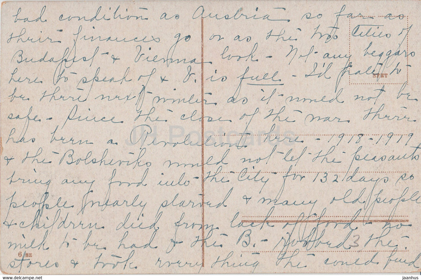 Budapest - Dunai Latkep kiralyi varral - Donauansicht mit konigl Burg - old postcard - Hungary - used