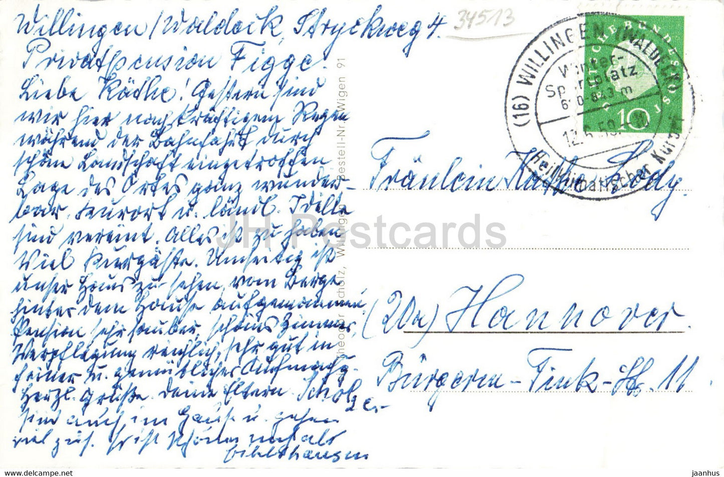 Willingen - Viadukt - carte postale ancienne - 1959 - Allemagne - utilisé