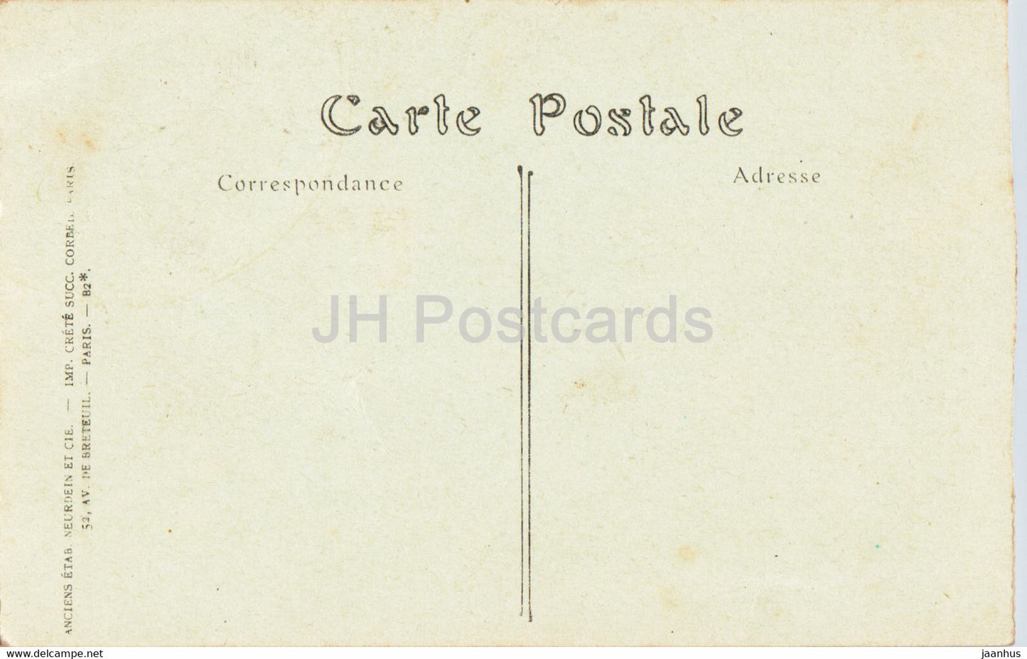 Palais de Versailles - Cote du Parc - 52 - old postcard - France - unused