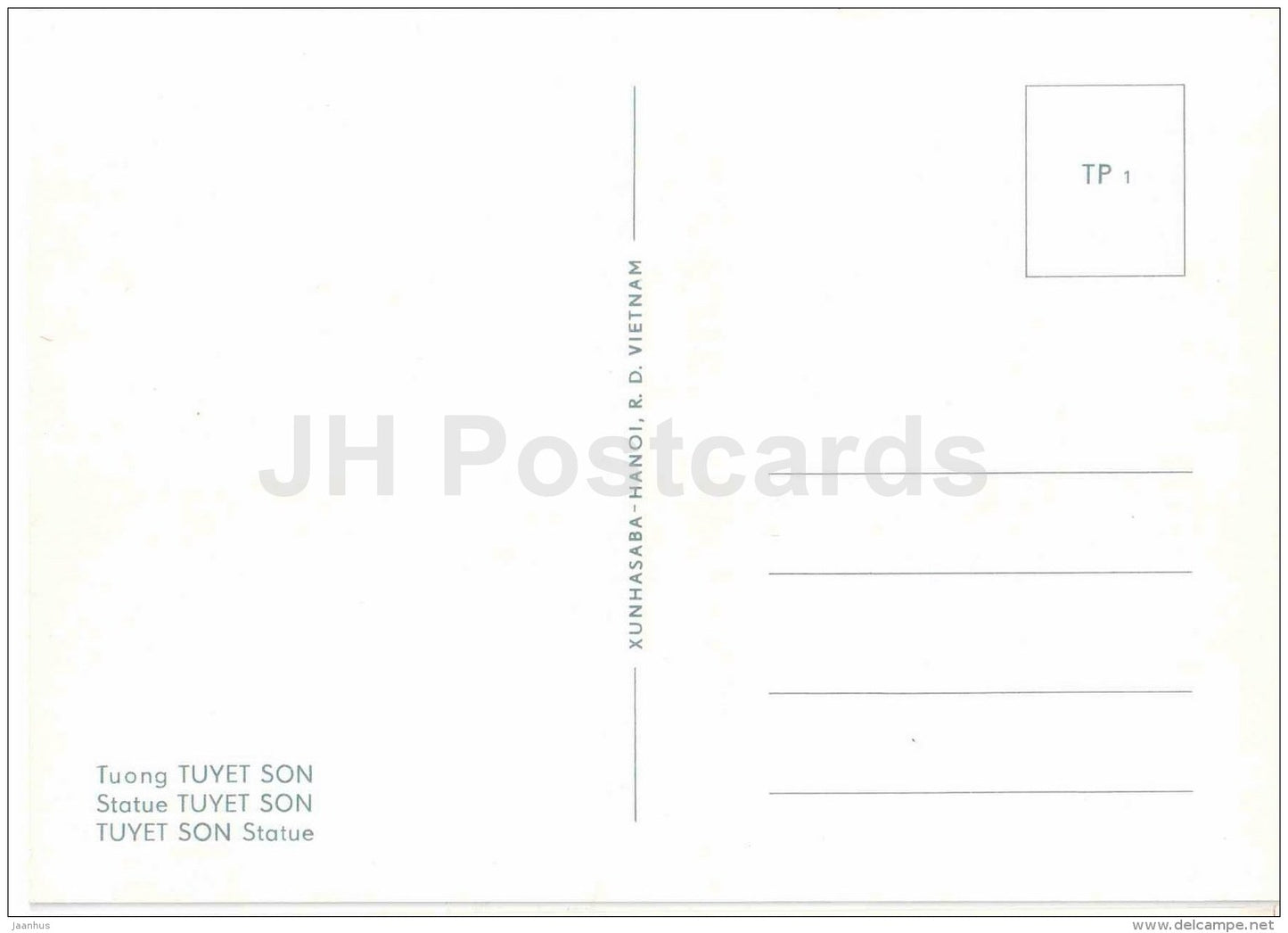 statue Tuyet Son - Tay Phuong Pagoda - sculptures figures - Buddhism - religion - Vietnam - unused - JH Postcards