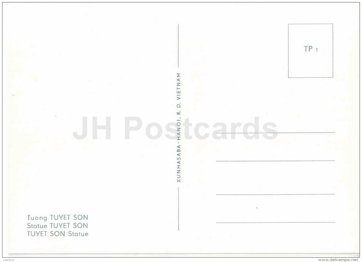 statue Tuyet Son - Tay Phuong Pagoda - sculptures figures - Buddhism - religion - Vietnam - unused - JH Postcards