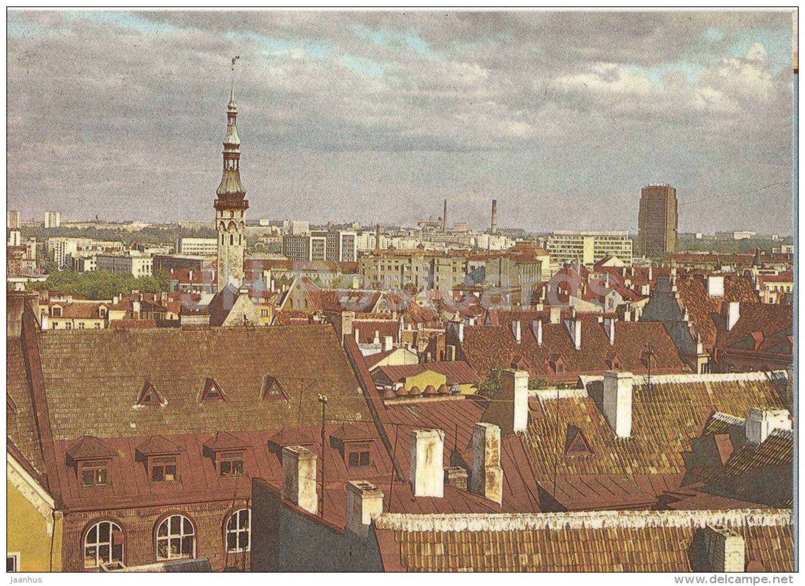 Tallinn roofs - Tallinn - 1987 - Estonia USSR - unused - JH Postcards