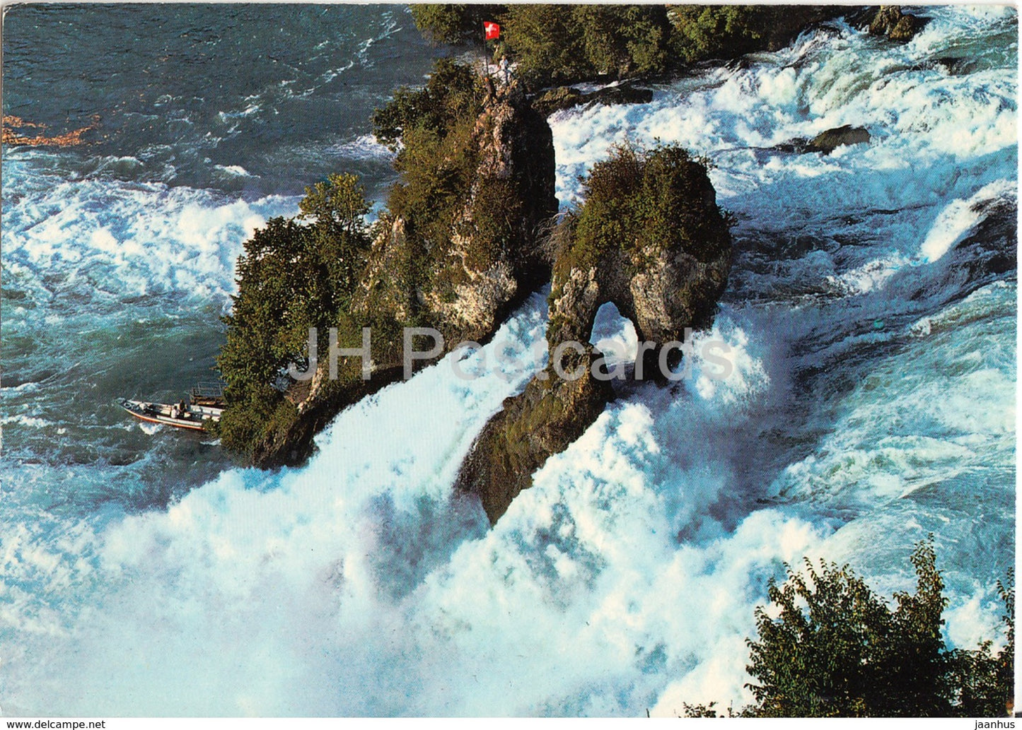 Rheinfall - waterfall - Switzerland - unused - JH Postcards