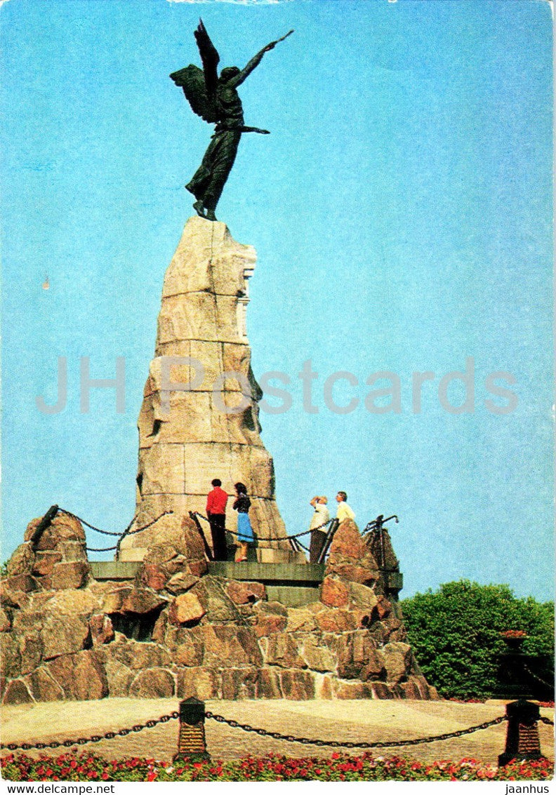 Tallinn - Russalka monument - postal stationery - 1977 - Estonia USSR - unused - JH Postcards
