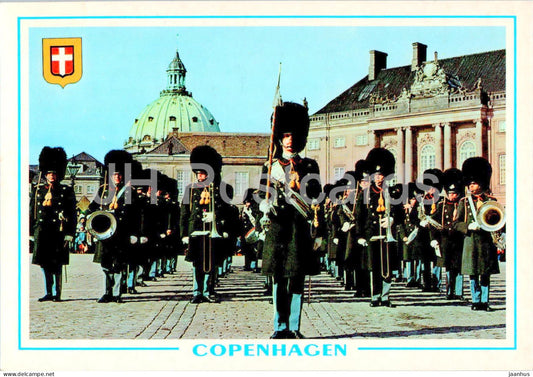 Copenhagen - Kobenhavn - Amalienborg Palace - Royal Guard - 35 - Denmark - unused - JH Postcards