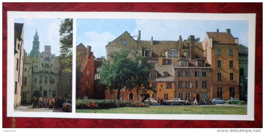 Three Brothers building - Old Town - Riga - 1980 - Latvia USSR - unused - JH Postcards