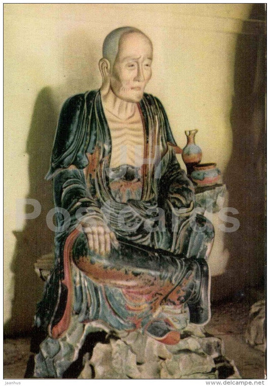 statue Thuong Na Hoa Tu - Tay Phuong Pagoda - sculptures figures - Buddhism - religion - Vietnam - unused - JH Postcards