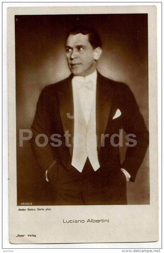 Luciano Albertini - movie actor - film - 3032/2 - old postcard - Germany - unused - JH Postcards