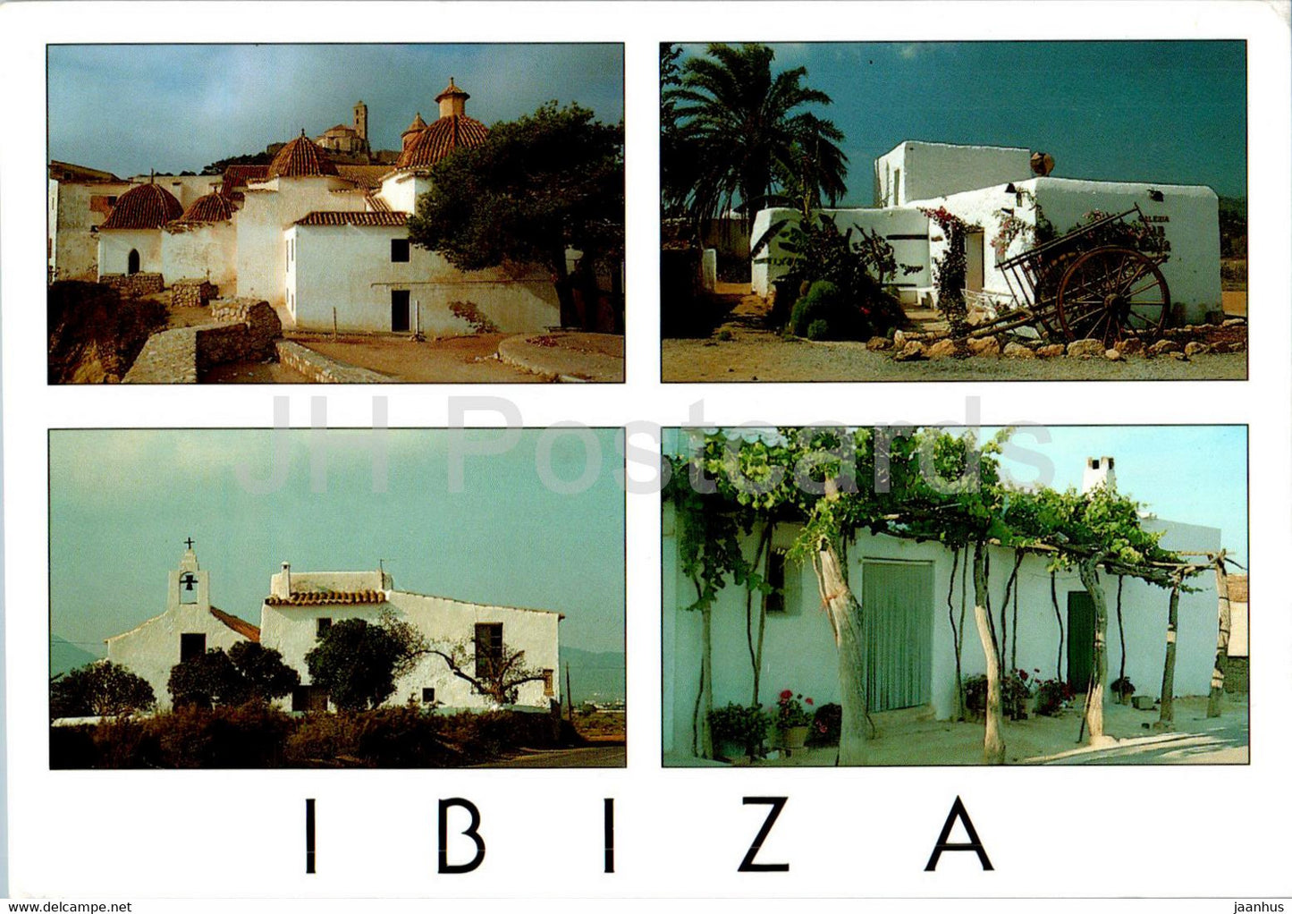Ibiza - Arquitectura tipica - multiview - 1185 - Spain - used - JH Postcards