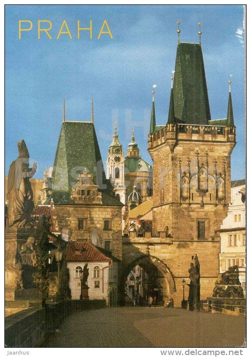 Charles Bridge - Praha - Prague - Czech - Czech - used 1999 - JH Postcards